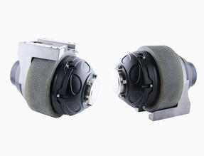 DC Brush Horizontal Drive Wheel dengan Diameter 250mm untuk Scrubber Otomatis